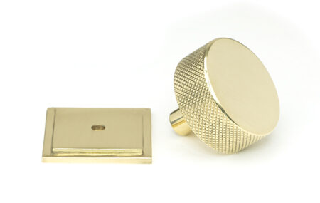 Polished Brass Brompton Cabinet Knob - 38mm (Square) | 46848 - Image 3
