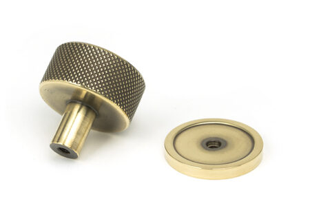 Aged Brass Brompton Cabinet Knob - 32mm (Plain) | 46854 - Image 4