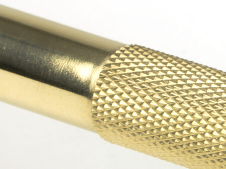 Polished Brass Half Brompton Pull Handle - Medium | 46868 - Image 4