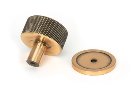 Polished Bronze Brompton Cabinet Knob - 32mm (Plain) | 46870 - Image 4