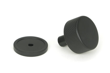 Matt Black Brompton Cabinet Knob - 32mm (Plain) | 46878 - Image 3