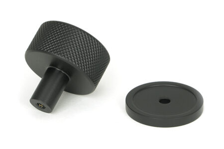 Matt Black Brompton Cabinet Knob - 32mm (Plain) | 46878 - Image 4