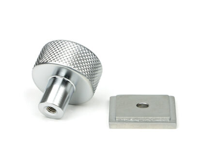 Satin Chrome Brompton Cabinet Knob - 25mm (Square) | 46884 - Image 3