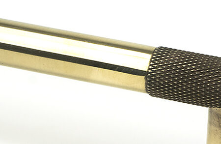 Aged Brass Half Brompton Pull Handle - Medium | 46925 - Image 4