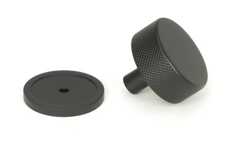 From the Anvil Matt Black Brompton Cabinet Knob - 38mm (Plain) - Image 3