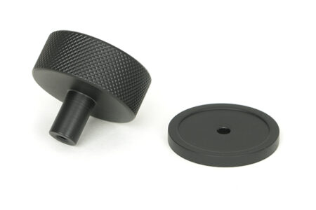 From the Anvil Matt Black Brompton Cabinet Knob - 38mm (Plain) - Image 4