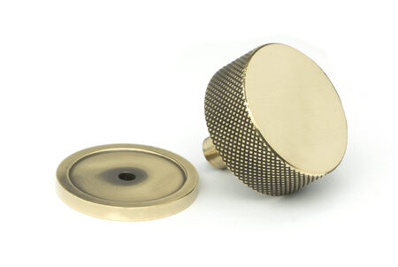 Aged Brass Brompton Cabinet Knob - 38mm (Plain) | 47137 - Image 3