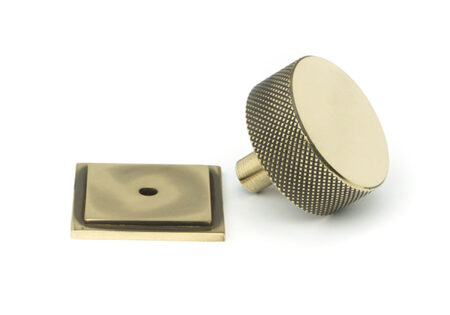 Aged Brass Brompton Cabinet Knob - 38mm (Square) | 47140 - Image 3