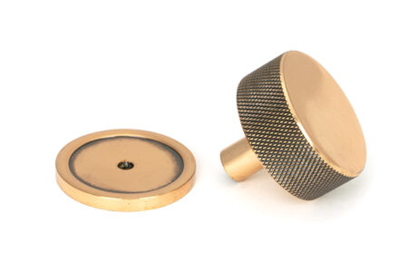 Polished Bronze Brompton Cabinet Knob - 38mm (Plain) | 47153 - Image 3