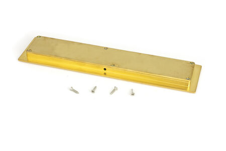 Polished Brass 250mm Art Deco Rectangular Pull | 47158 - Image 3