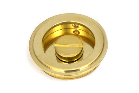Polished Brass 60mm Art Deco Round Pull - Privacy Set | 47169 - Image 4