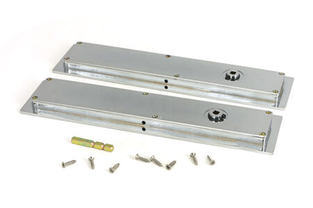 Polished Chrome 250mm Plain Rectangular Pull - Privacy Set | 47182 - Image 4