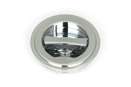 Polished Chrome 60mm Art Deco Round Pull - Privacy Set | 47187 - Image 3