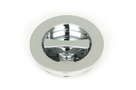 Polished Chrome 60mm Plain Round Pull - Privacy Set | 47189 - Image 3
