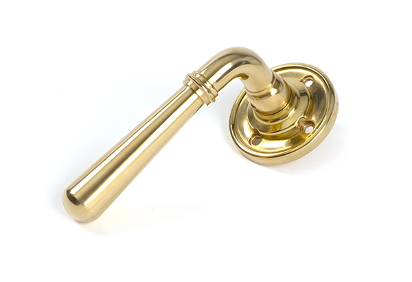Polished Brass Newbury Lever on Rose Set | 47193