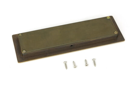 Aged Brass 175mm Art Deco Rectangular Pull | 48300 - Image 3