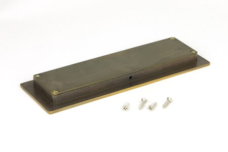 Aged Brass 175mm Plain Rectangular Pull | 48306 - Image 3