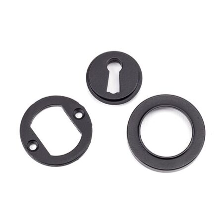 Matt Black Round Escutcheon (Plain) | 49536 - Image 4