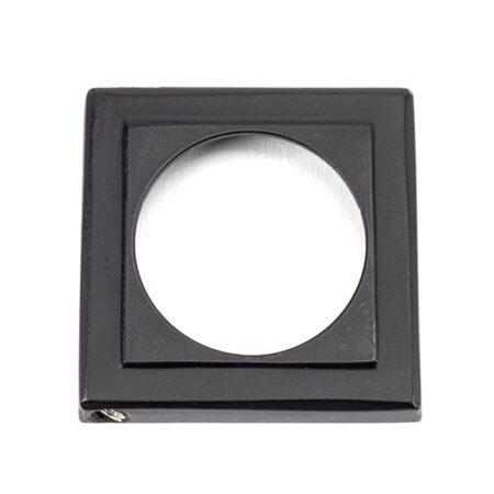Matt Black Round Euro Escutcheon (Square) | 49543 - Image 4