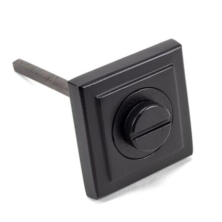 Matt Black Round Thumbturn Set (Square) | 49547 - Image 4