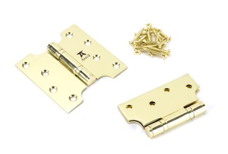 Polished Brass 4" x 2" x 4" Parliament Hinge (pair) ss | 49554 - Image 3