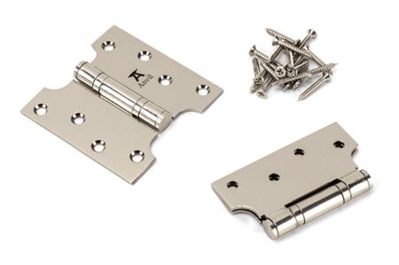 Polished Nickel 4" x 2" x 4" Parliament Hinge (pair) ss | 49563 - Image 3