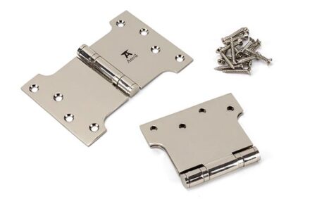 Polished Nickel 4" x 4" x 6" Parliament Hinge (pair) ss | 49565 - Image 3