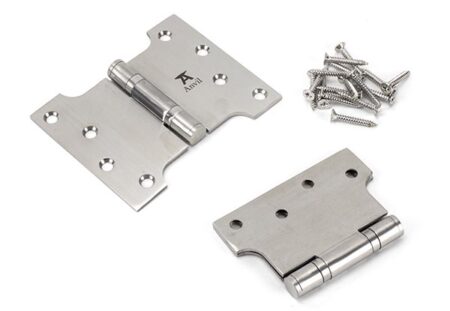 From the Anvil Parliament Hinges SS (pair) - 4" - Image 3