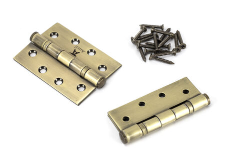 Aged Brass 4" Ball Bearing Butt Hinge (pair) ss | 49570 - Image 3