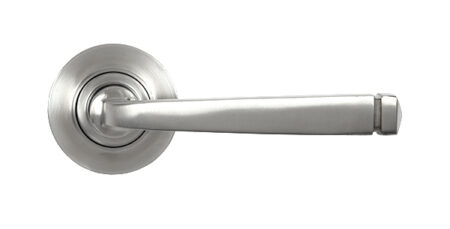 Satin Marine SS (316) Avon Round Lever on Rose Set (Plain) | 49848 - Image 3