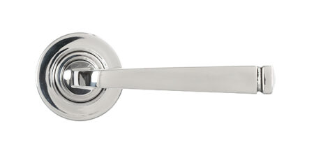 Polished Marine SS (316) Avon Round Lever on Rose Set (Plain) | 49852 - Image 3