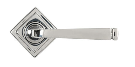 Polished Marine SS (316) Avon Round Lever on Rose Set (Square) | 49855 - Image 4
