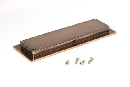 From the Anvil Polished Bronze 175mm Plain Rectangular Pull - Image 3