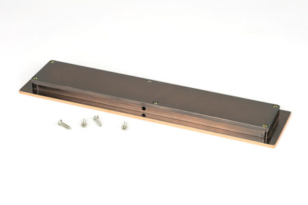 From the Anvil Polished Bronze 250mm Plain Rectangular Pull - Image 3