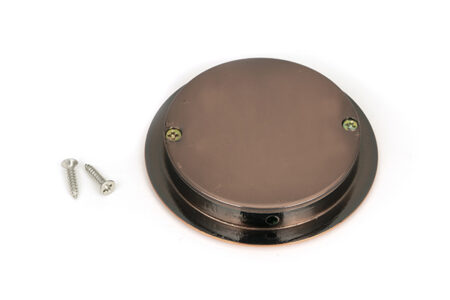 From the Anvil Polished Bronze 75mm Art Deco Round Pull - Image 3
