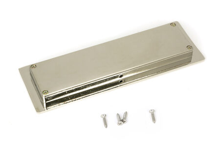 From the Anvil Polished Nickel 175mm Art Deco Rectangular Pull - Image 3