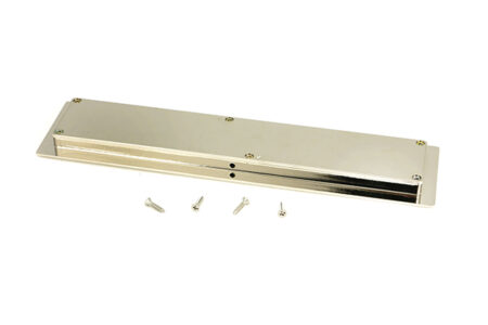 From the Anvil Polished Nickel 250mm Art Deco Rectangular Pull - Image 3