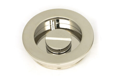 From the Anvil Polished Nickel 60mm Plain Round Pull - Privacy Set - Image 4