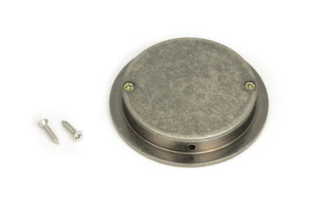 From the Anvil Pewter 75mm Plain Round Pull - Pewter Patina - Image 3