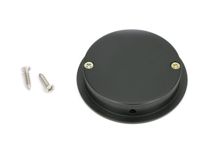 From the Anvil Matt Black 60mm Art Deco Round Pull - Image 3
