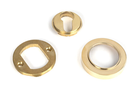 Polished Brass Round Euro Escutcheon (Plain) | 50592 - Image 4
