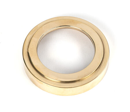 Polished Brass Round Euro Escutcheon (Art Deco) | 50593 - Image 3