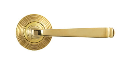 Polished Brass Avon Round Lever on Rose Set (Beehive) - Unsprung | 50601 - Image 3