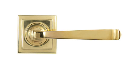 Polished Brass Avon Round Lever on Rose Set (Square) | 50602 - Image 3