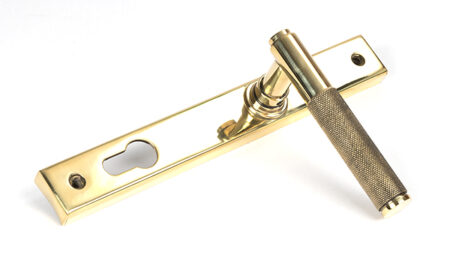 Polished Brass Brompton Slimline Lever Espag. Lock Set | 50604 - Image 4