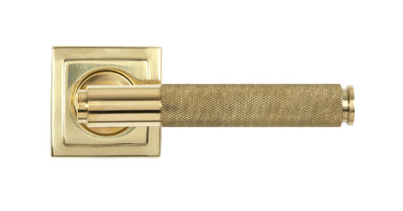 Polished Brass Brompton Lever on Rose Set (Square) | 50611 - Image 3