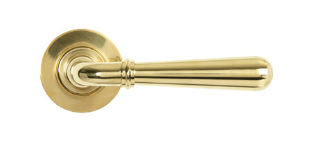 Polished Brass Newbury Lever on Rose Set (Plain) - Unsprung | 50619 - Image 3