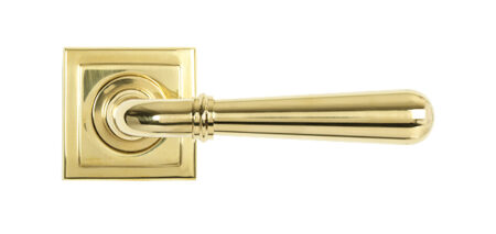 Polished Brass Newbury Lever on Rose Set (Square) | 50624 - Image 3