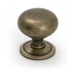Burnished Brass Mushroom Cabinet Knob 38mm | 50955