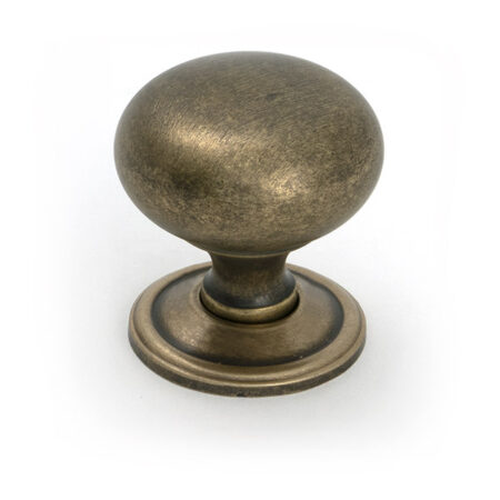 Burnished Brass Mushroom Cabinet Knob 38mm | 50955